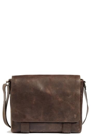 Men's Frye 'logan' Messenger Bag - Brown