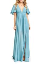 Women's Show Me Your Mumu Faye Chiffon Gown - Blue