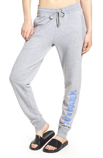 Women's Ivy Park 3d Logo Joggers, Size - Grey