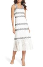 Women's Foxiedox Frances Embroidered Lace Midi Dress - White