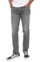 Men's Hudson Jeans Vaughn Biker Skinny Fit Jeans - Grey