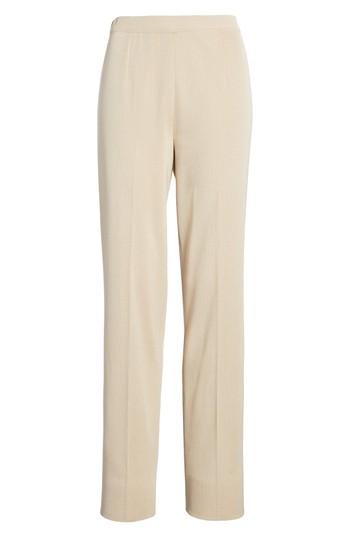 Women's Ming Wang Pull-on Knit Pants - Beige