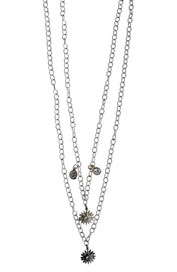 Women's Gemelli Solar Multilayer Pendant Necklace