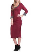 Women's Lilac Clothing Body-con Maternity Dress - Red