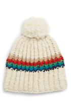 Women's Nirvanna Designs Hi Fidelity Pom Beanie - White