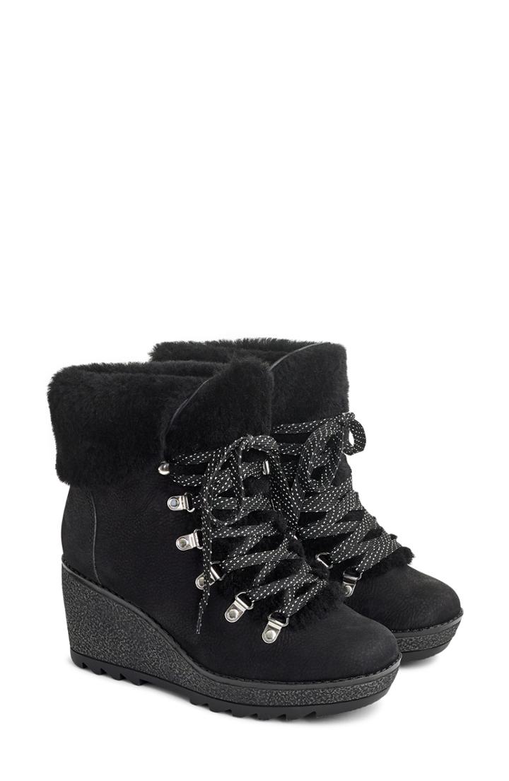 Women's J.crew Nordic Wedge Bootie M - Black