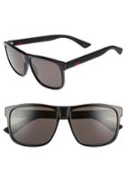 Men's Gucci 58mm Sunglasses - Black