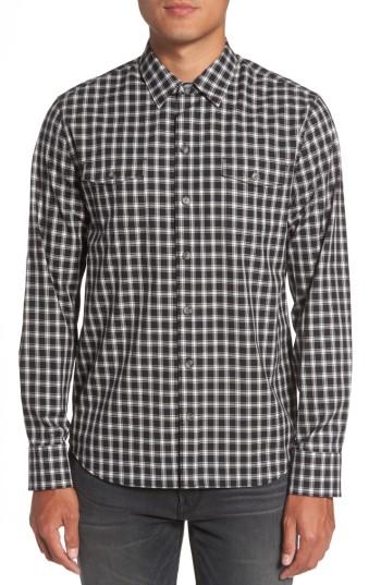 Men's Paige Everett Check Sport Shirt - Black