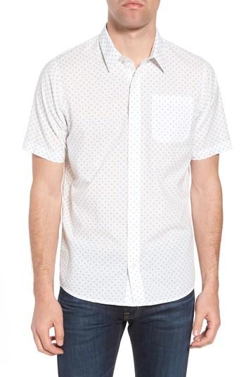 Men's Travis Mathew Nangs Print Sport Shirt - White