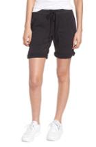 Women's James Perse Soft Drape Utility Shorts - Grey