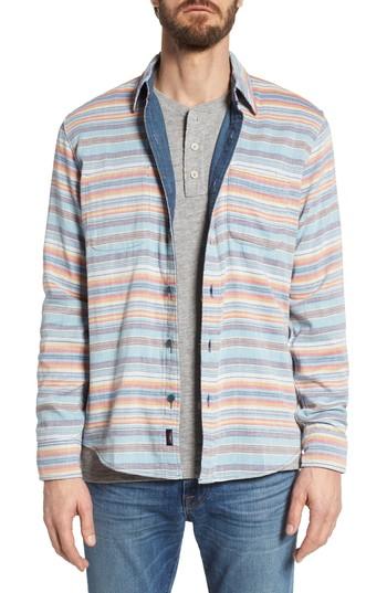 Men's Faherty Belmar Reversible Shirt - Blue