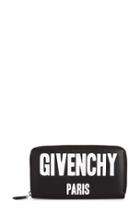 Women's Givenchy Logo Print Zip Around Leather Wallet -