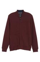 Men's Ted Baker London Outme Trim Textured Bomber (xl) - Red