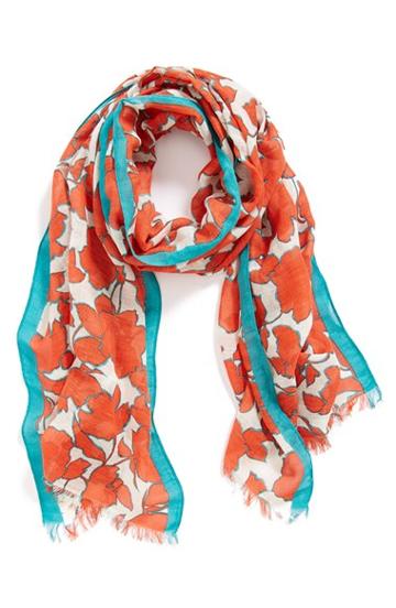 Women's Halogen 'wild Floral' Scarf -