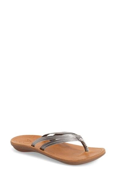 Women's Olukai 'u'i' Thong Sandal M - Grey