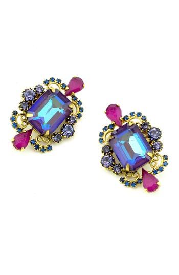 Women's Elizabeth Cole Garnet Stud Earrings