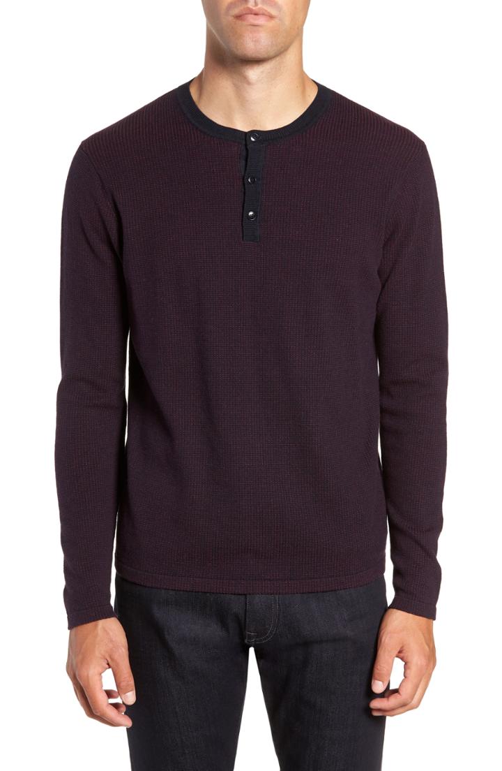Men's Zachary Prell Kimball Henley Sweater, Size - Red
