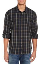 Men's Cova El Moro Regular Fit Plaid Flannel Shirt - Grey