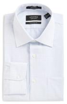 Men's Nordstrom Men's Shop Traditional Fit Non-iron Check Dress Shirt 33 - Blue
