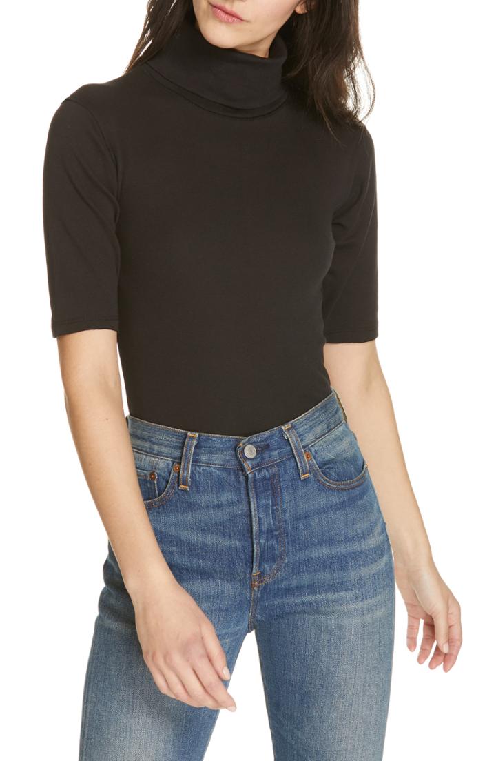 Women's Free People Sunshine Cowl Neck Stretch Cotton Tee
