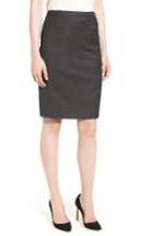 Women's Boss Vimena Stretch Wool Blend Suit Skirt - Black