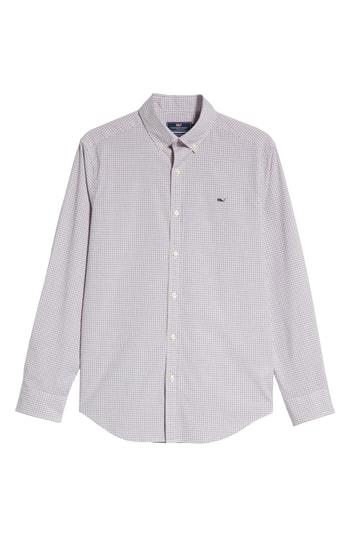 Men's Vineyard Vines Beechcroft Regular Fit Check Sport Shirt - Pink