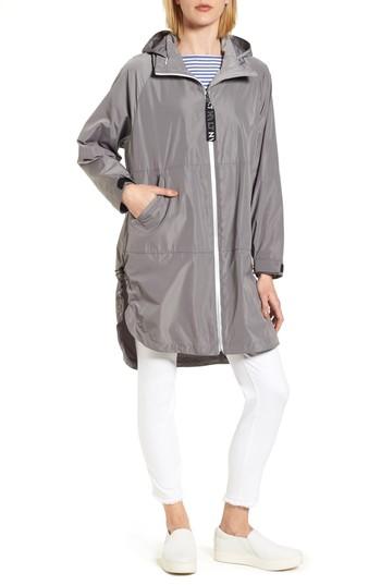 Women's Nvlt Poly-luxe Packable Oversize Jacket - Grey