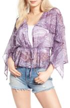 Women's Sun & Shadow Print Kimono Top