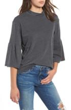 Women's Billabong Today's Crush Bell Sleeve Top - Grey
