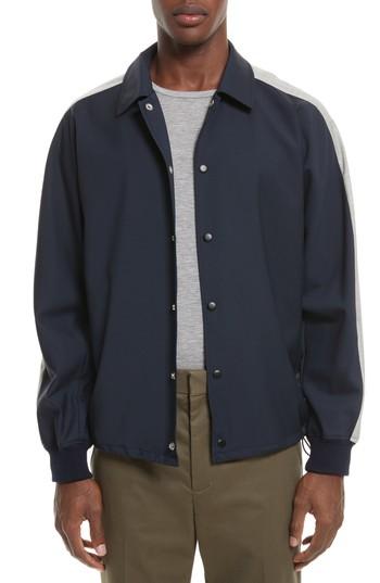 Men's 3.1 Phillip Lim Wool Coach's Jacket - Blue