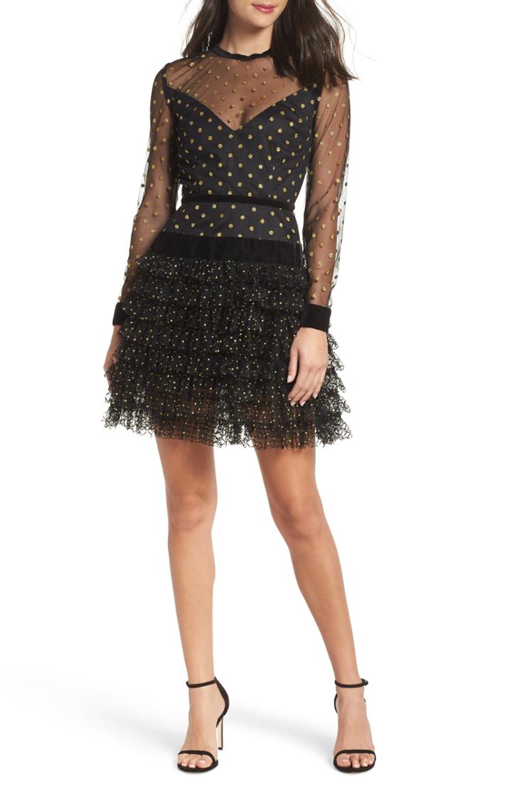 Women's Bronx And Banco Suns Fit & Flare Dress Us / 8 Au - Black