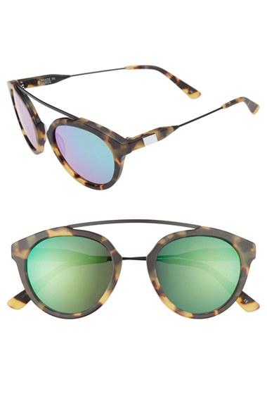 Women's Westward Leaning 'flower' 51mm Sunglasses - Sand Tortoise Matte/ Emerald