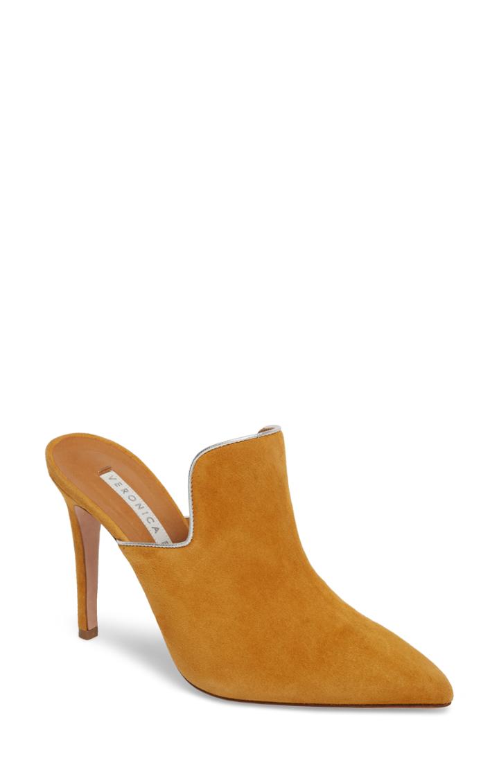 Women's Veronica Beard Penn Pointy Toe Mule .5us / 35.5eu - Yellow