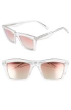 Women's Kendall + Kylie Kamilla 53mm Square Sunglasses - Crystal/ Rose/ Brown Gradient