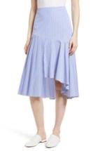 Women's Nordstrom Signature Asymmetrical Stripe Cotton Skirt