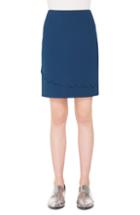 Women's Akris Punto Scallop Detail Miniskirt - Blue