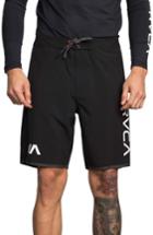 Men's Rvca Staff Iii Dual Layer Performance Shorts - Black