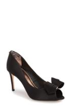 Women's Ted Baker London Vylett Peep Toe Pump .5 M - Black