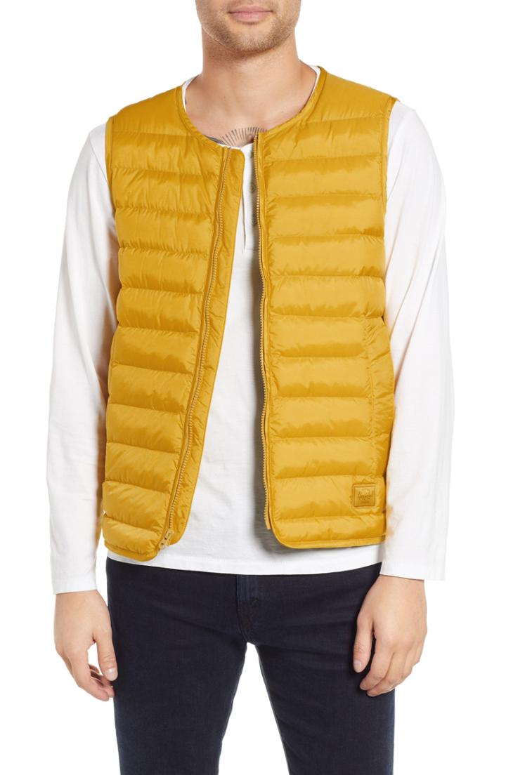 Men's Herschel Supply Co. Featherless Quilted Vest - Yellow