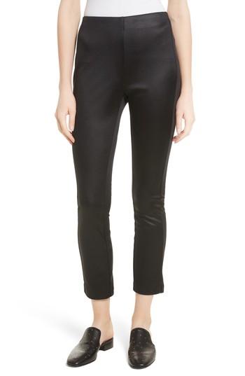 Women's Rag & Bone Simone Sateen Pants - Black