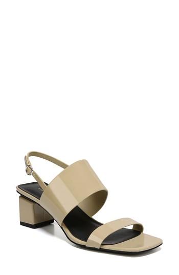 Women's Via Spiga Forte Block Heel Sandal .5 M - Beige