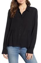 Women's Bp. High/low Blouse, Size - Black