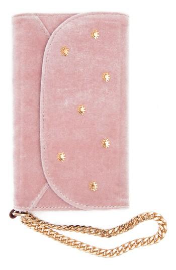 Women's Sonix Embellished Velvet Iphone X Wristlet -