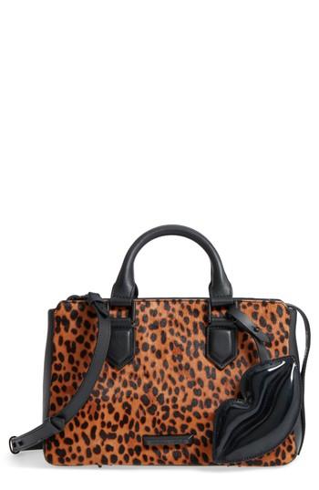 Kendall + Kylie Claire Genuine Calf Hair & Leather Satchel -