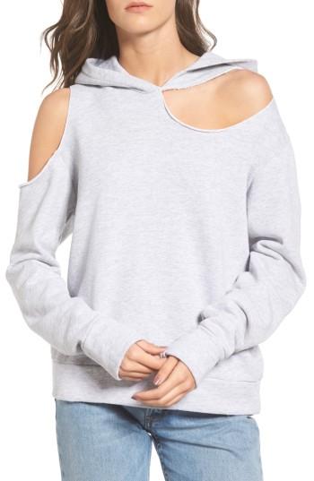 Women's Lna Tycho Ripped Hoodie - Grey
