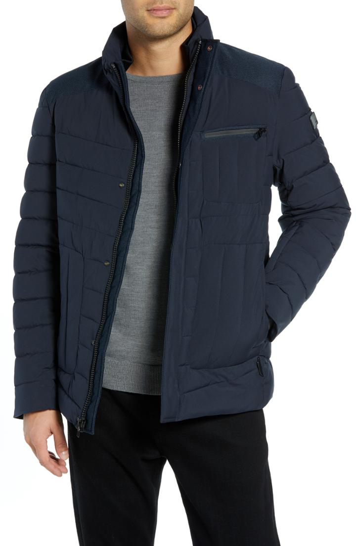 Men's Tumi Heritage Quilted Jacket - Blue