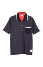 Men's Thom Browne Bicolor Tipped Polo