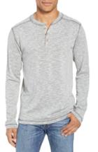 Men's Vintage 1946 Space Dyed Long Sleeve Henley, Size - Grey