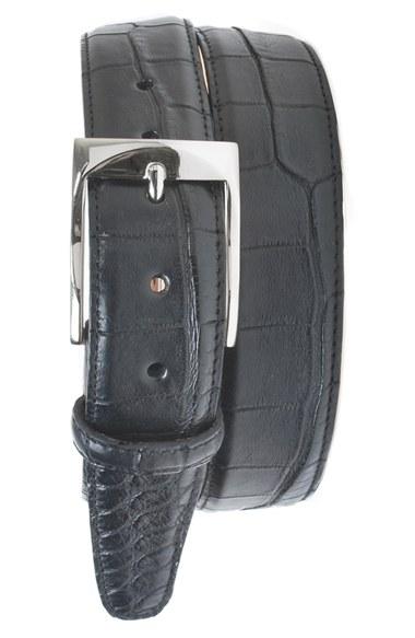 Men's Martin Dingman 'wellington' Matte Finish Genuine Alligator Leather Belt