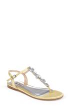Women's Badgley Mischka Sissi Crystal Embellished Sandal .5 M - Yellow